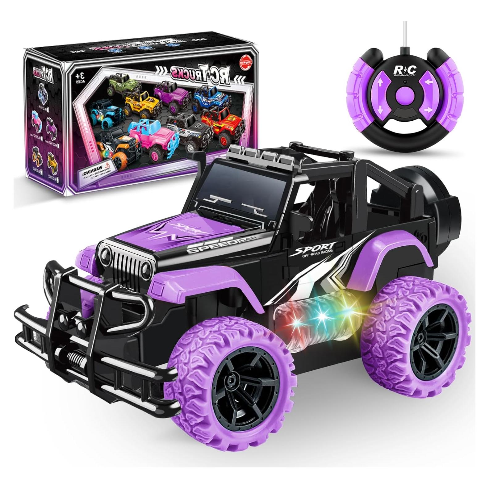 Coche de Control Remoto Morado Lirios en Flor 1:20 Niñas