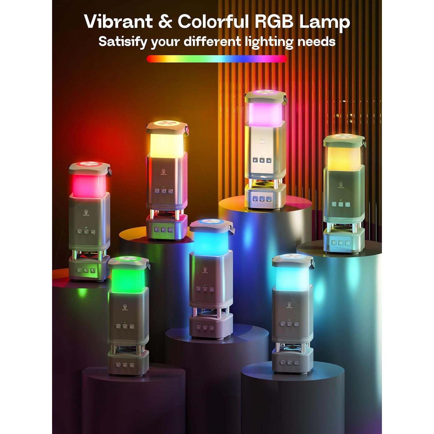 Linterna Camping LED Recargable Moslighting 10000mAh IP44