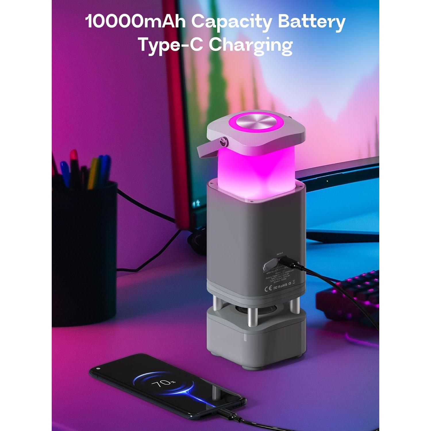 Linterna Camping LED Recargable Moslighting 10000mAh IP44