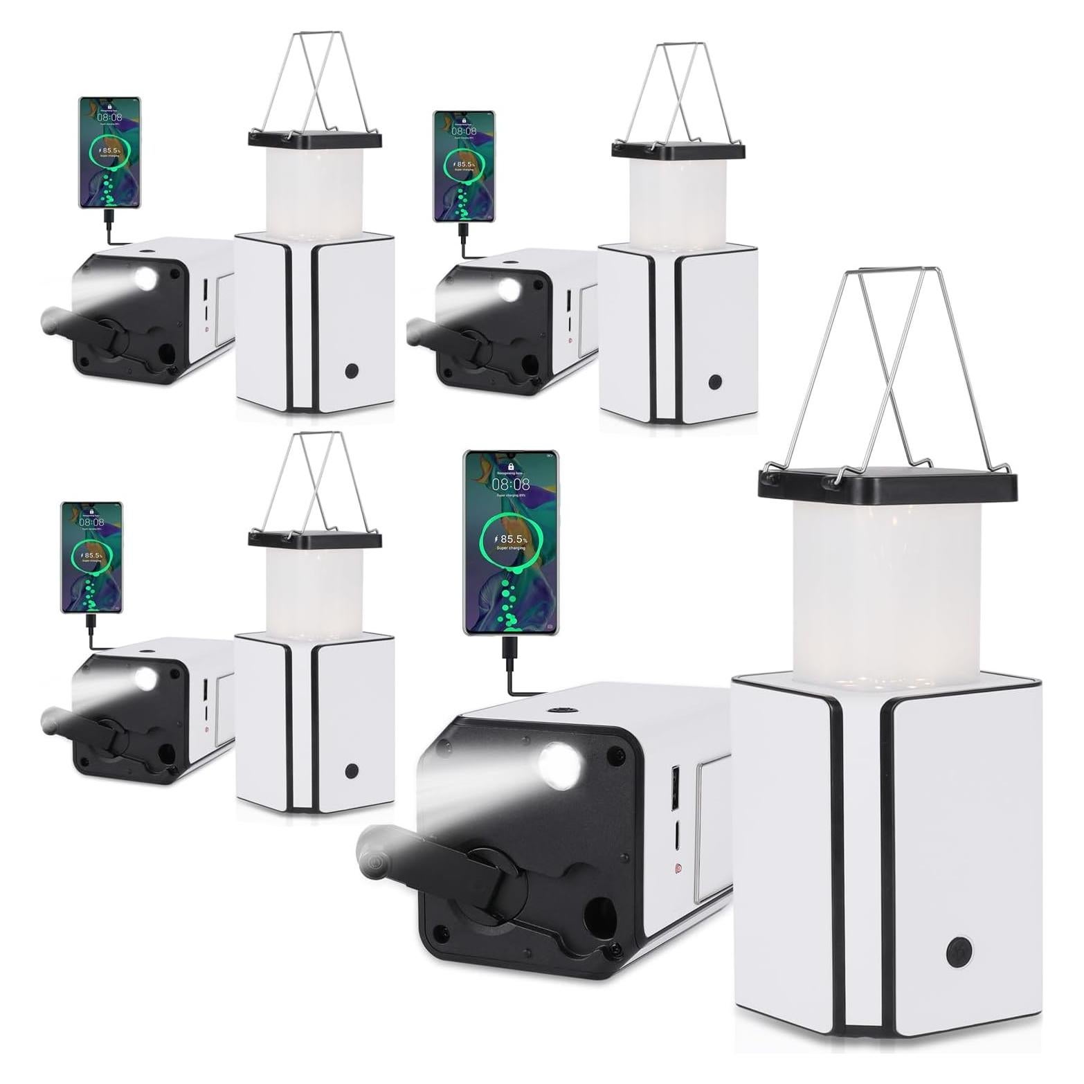 Linterna de Camping Solar LED GarageAngle 4Pack Recargable