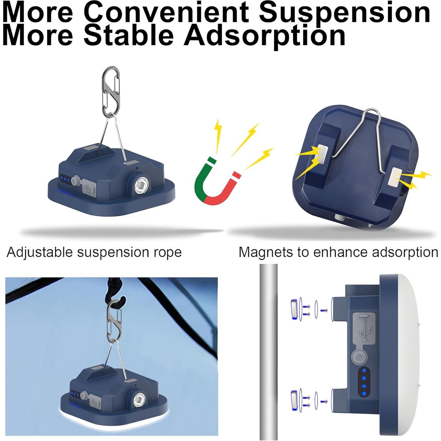 Linterna de Camping LED TeiNewBy 1500LM 10000mAh IP54