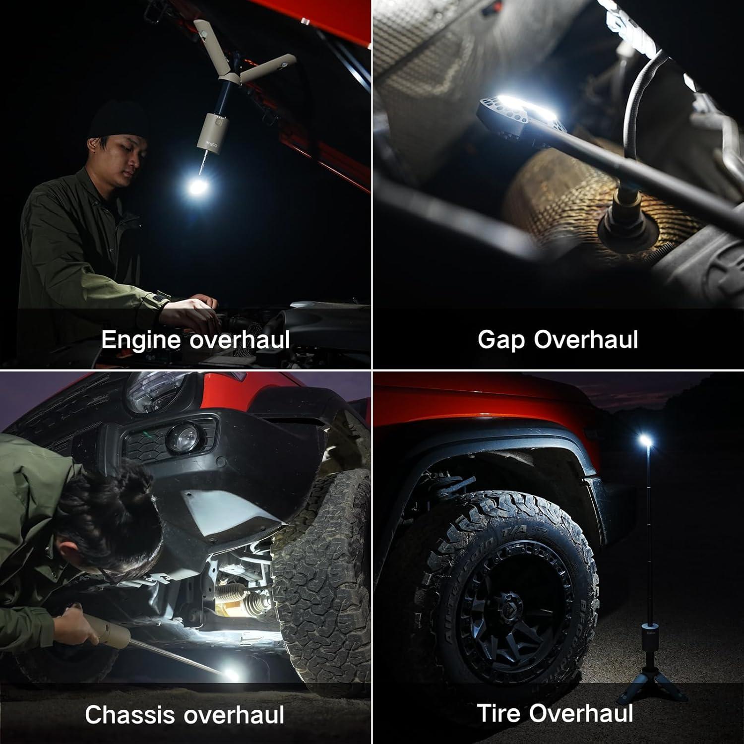 Lámpara de Camping Telescópica Outask Verde Militar 12000mAh