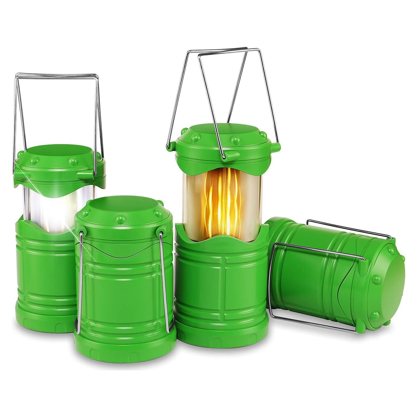 Linterna LED Portátil Lichamp Verde 4 Pack para Camping