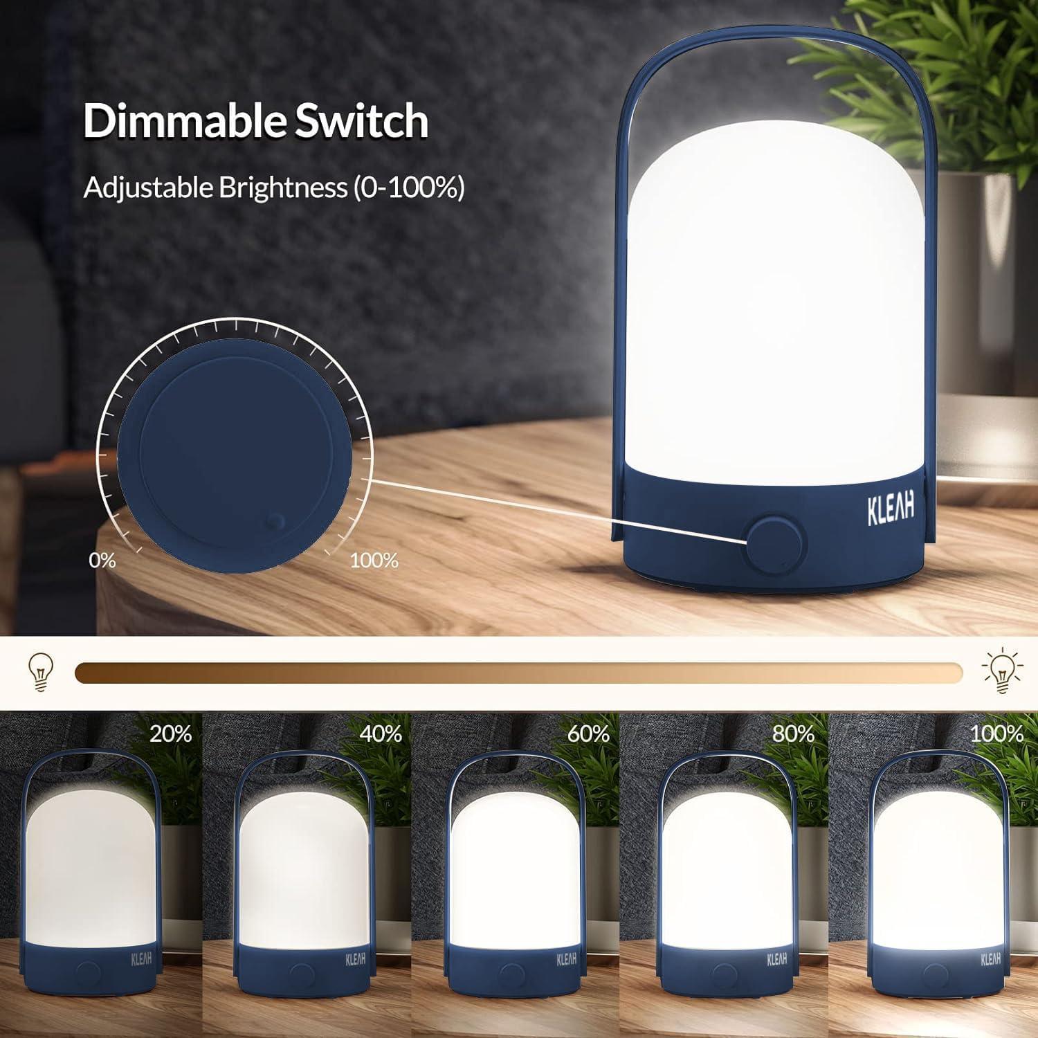 Lámpara de Mesa Inalámbrica KLEAH LED 50hrs Azul