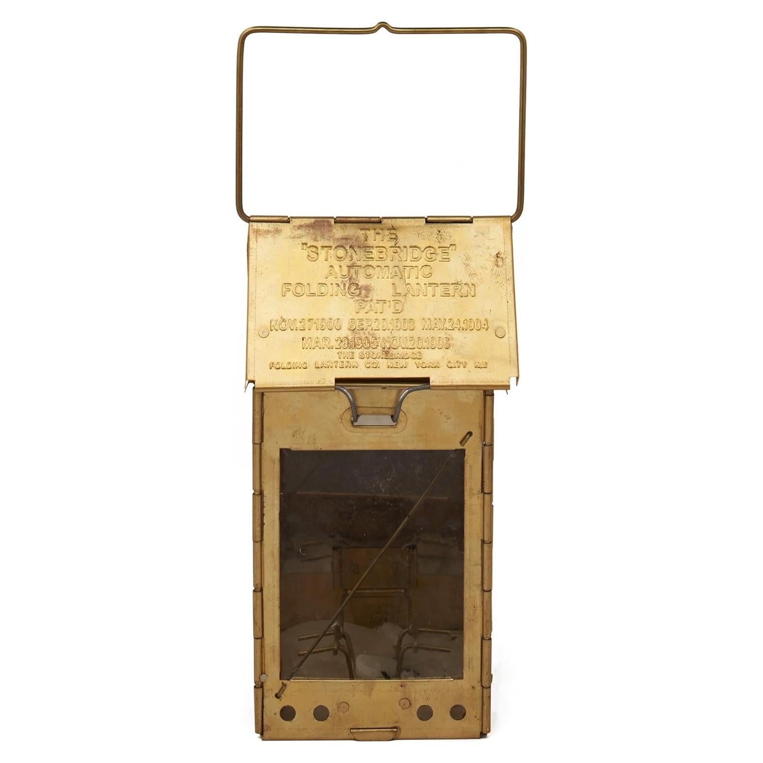 Lámpara de Vela Plegable Kings County Tools - Bronce Vintage