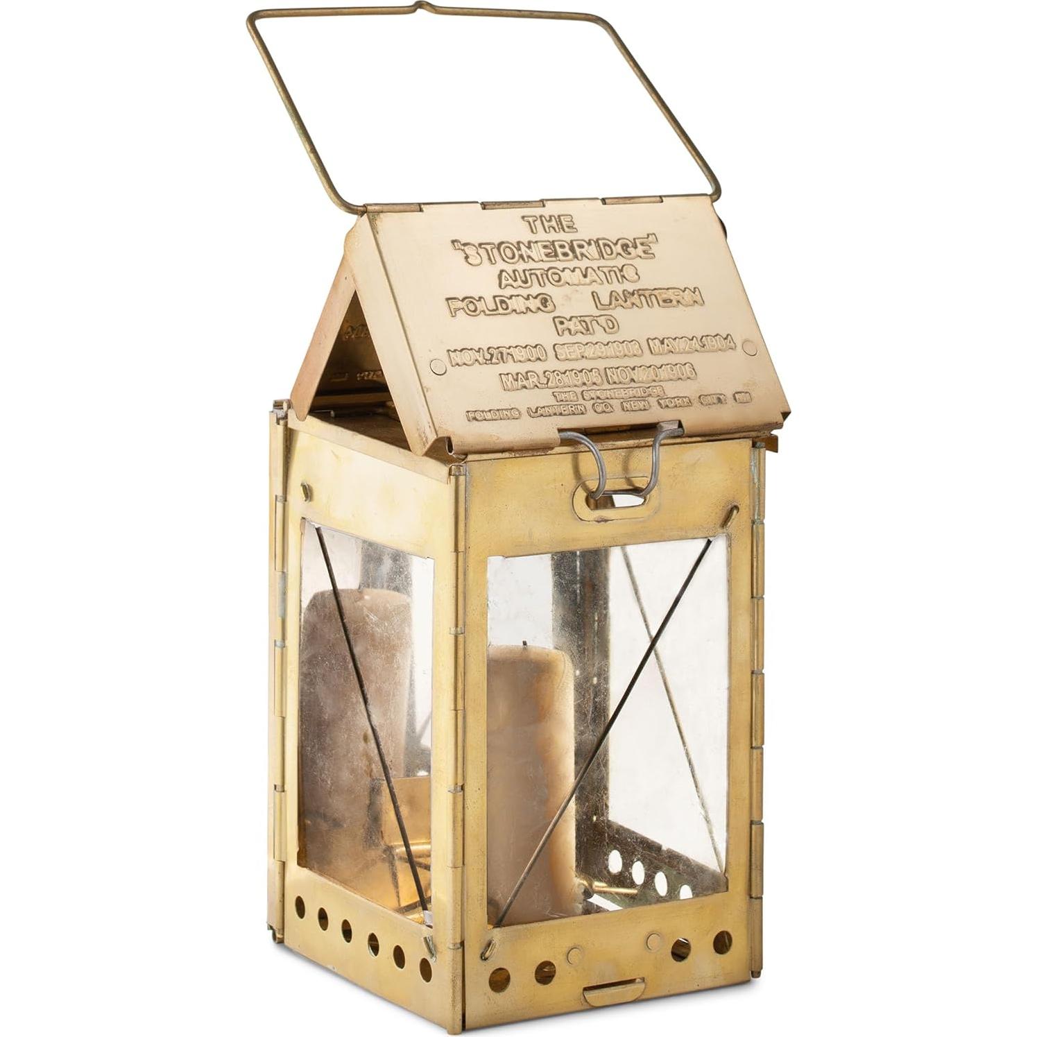 Lámpara de Vela Plegable Kings County Tools - Bronce Vintage