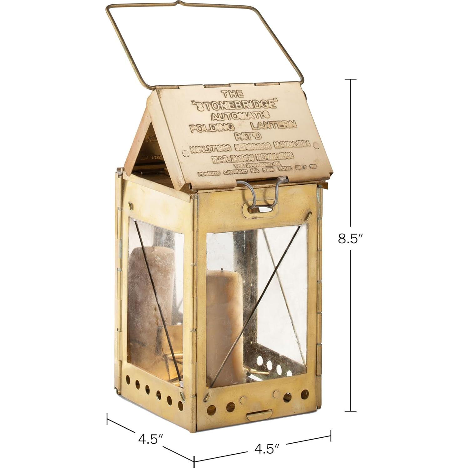 Lámpara de Vela Plegable Kings County Tools - Bronce Vintage