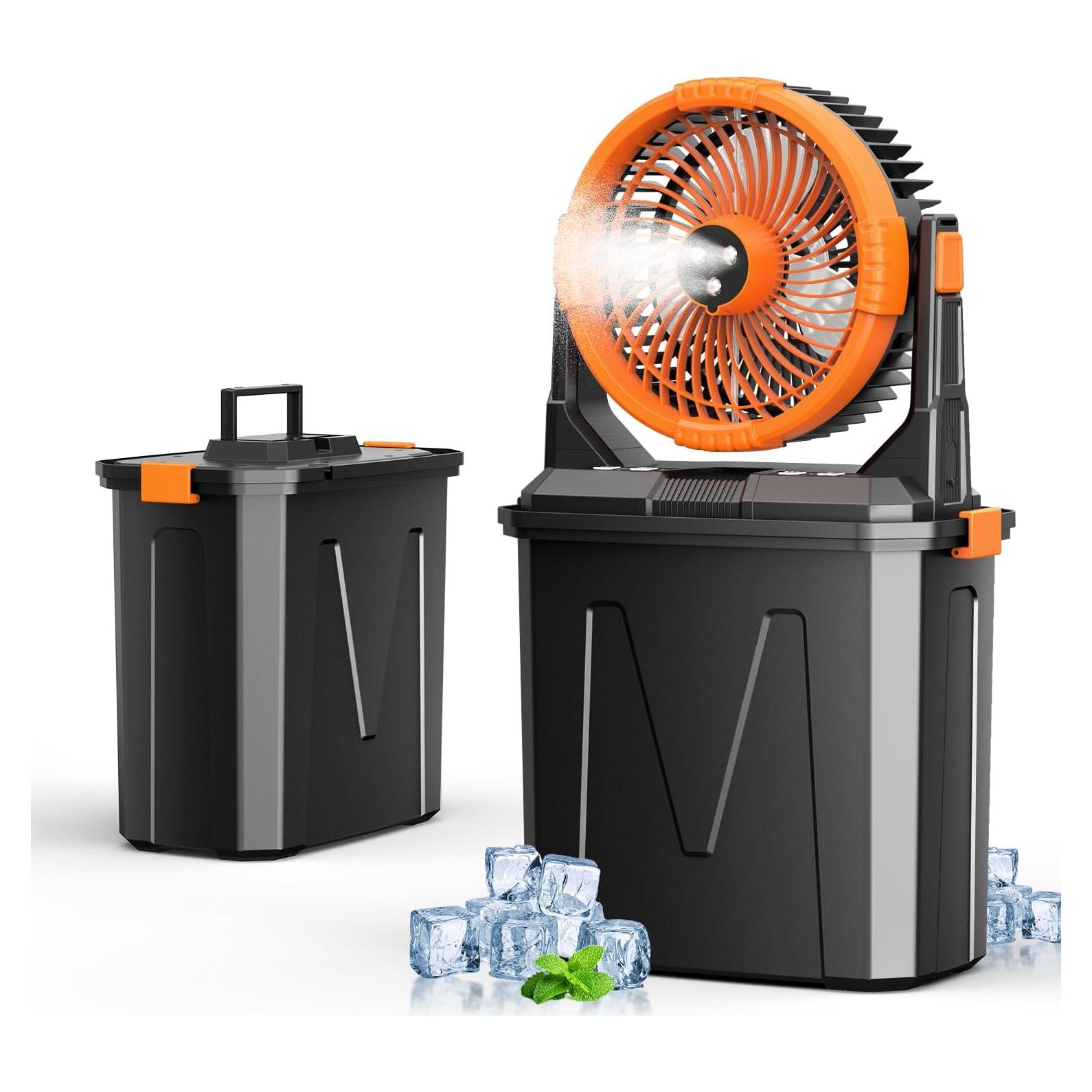 Ventilador de Camping CCGIRU A30 con Nebulizador y Linterna LED