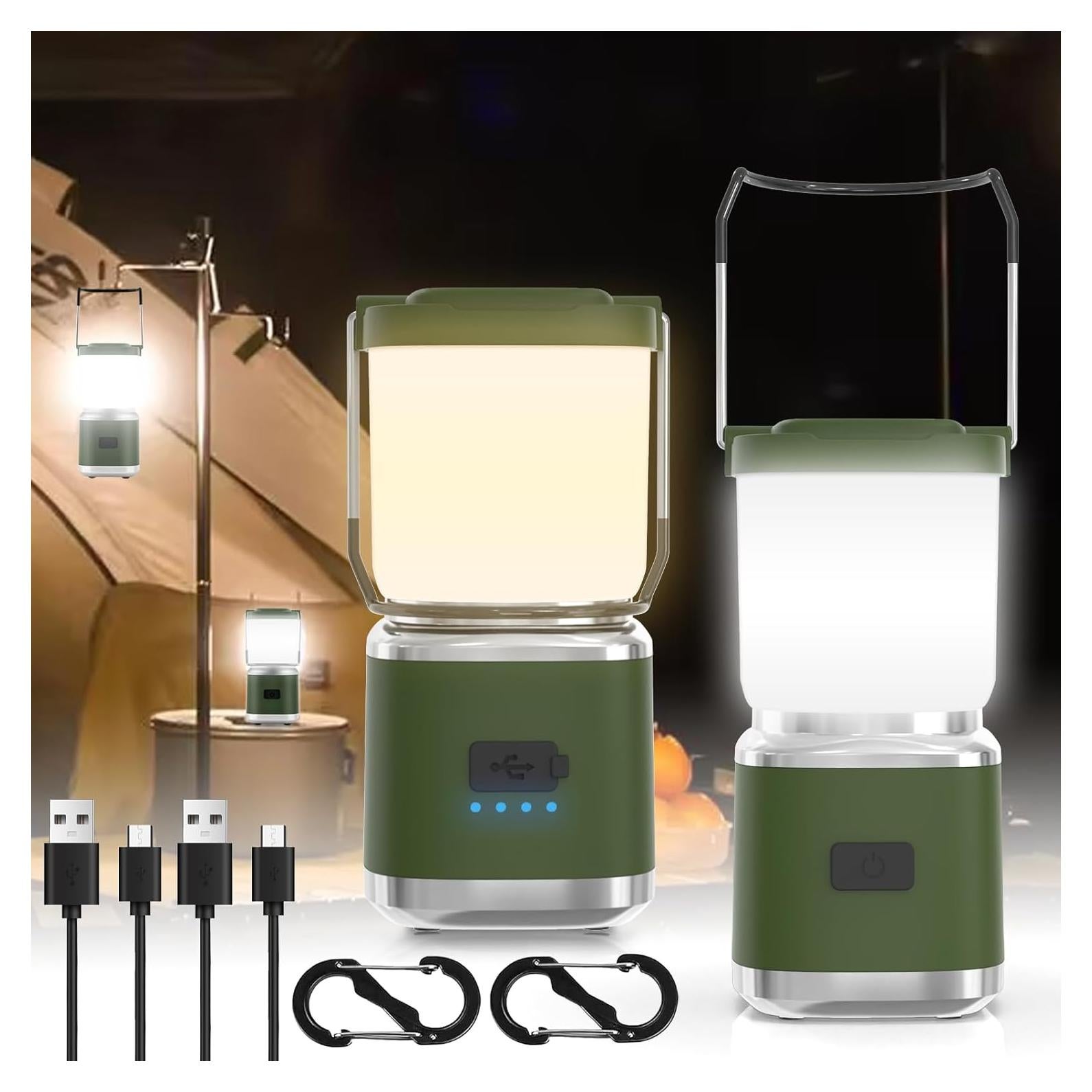 Linterna de Camping Hoxida Recargable 2000LM 10cm IPX5