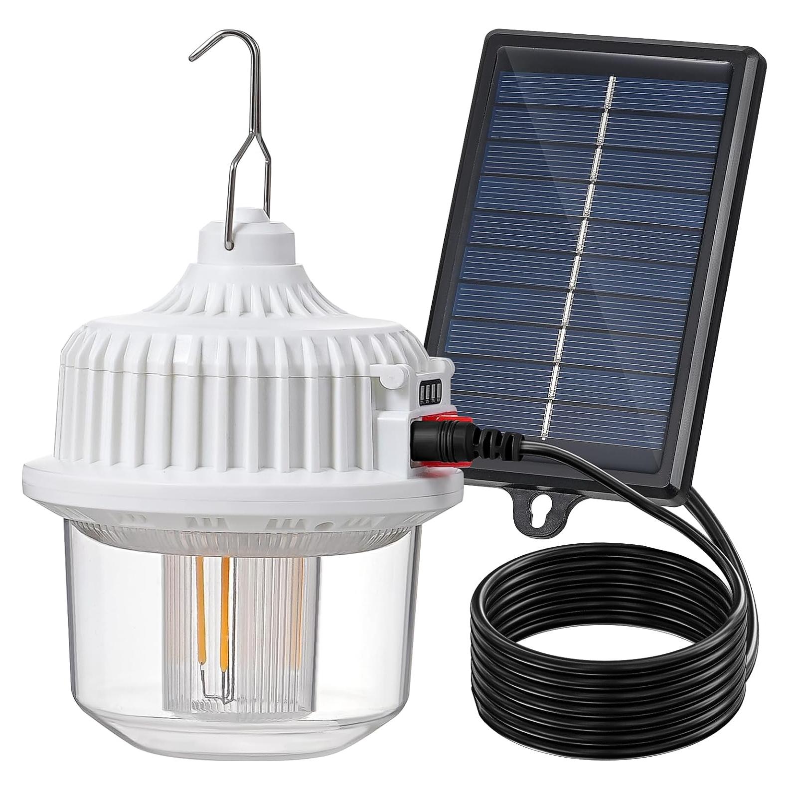 Linterna LED Solar TANSOREN 21.5cm Portátil Recargable