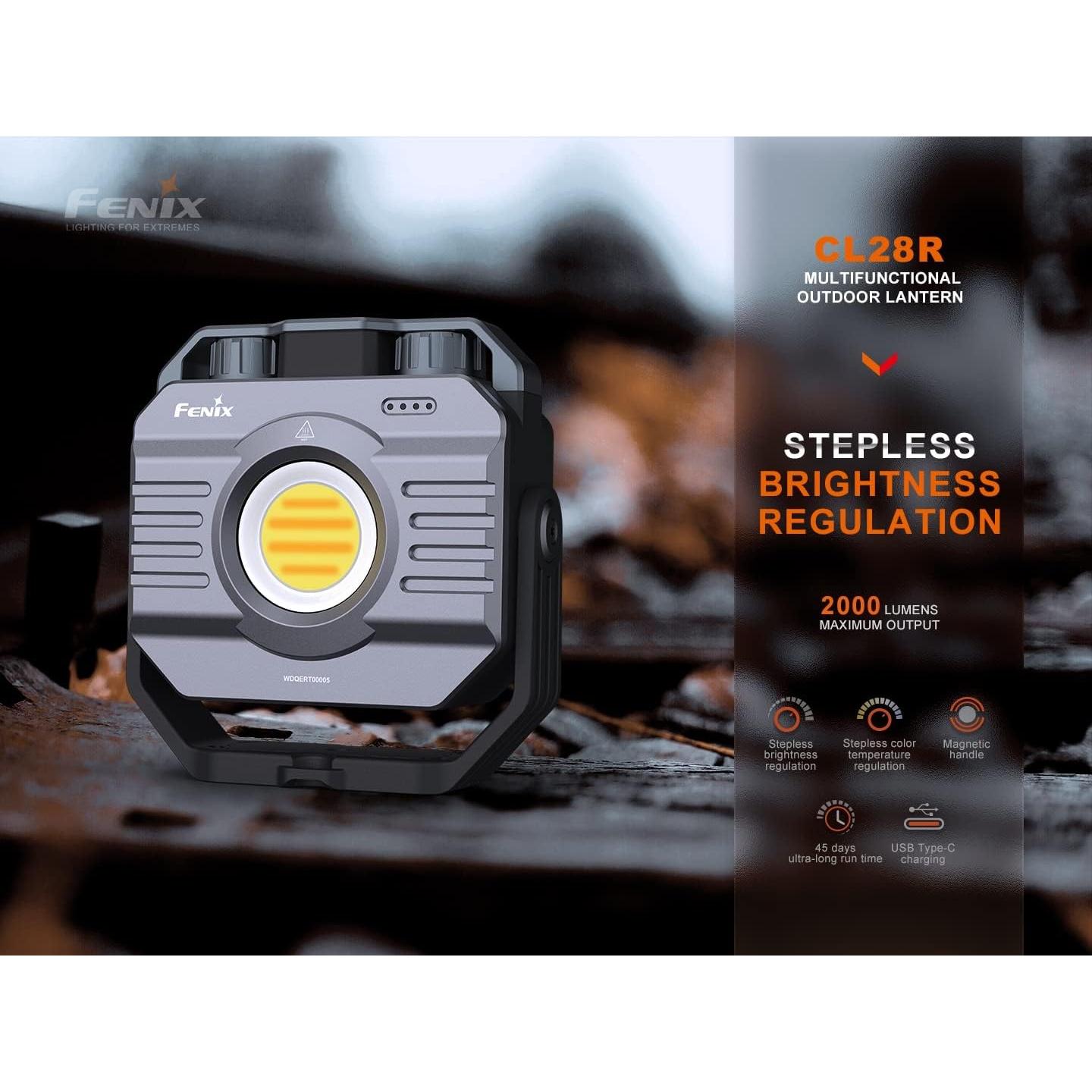 Linterna Fenix CL28R 2000 Lúmenes Recargable USB-C 2 en 1