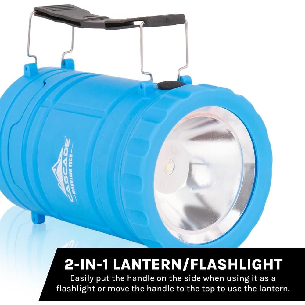 Linterna LED Plegable Cascade Mountain Tech 2 en 1 - Azul