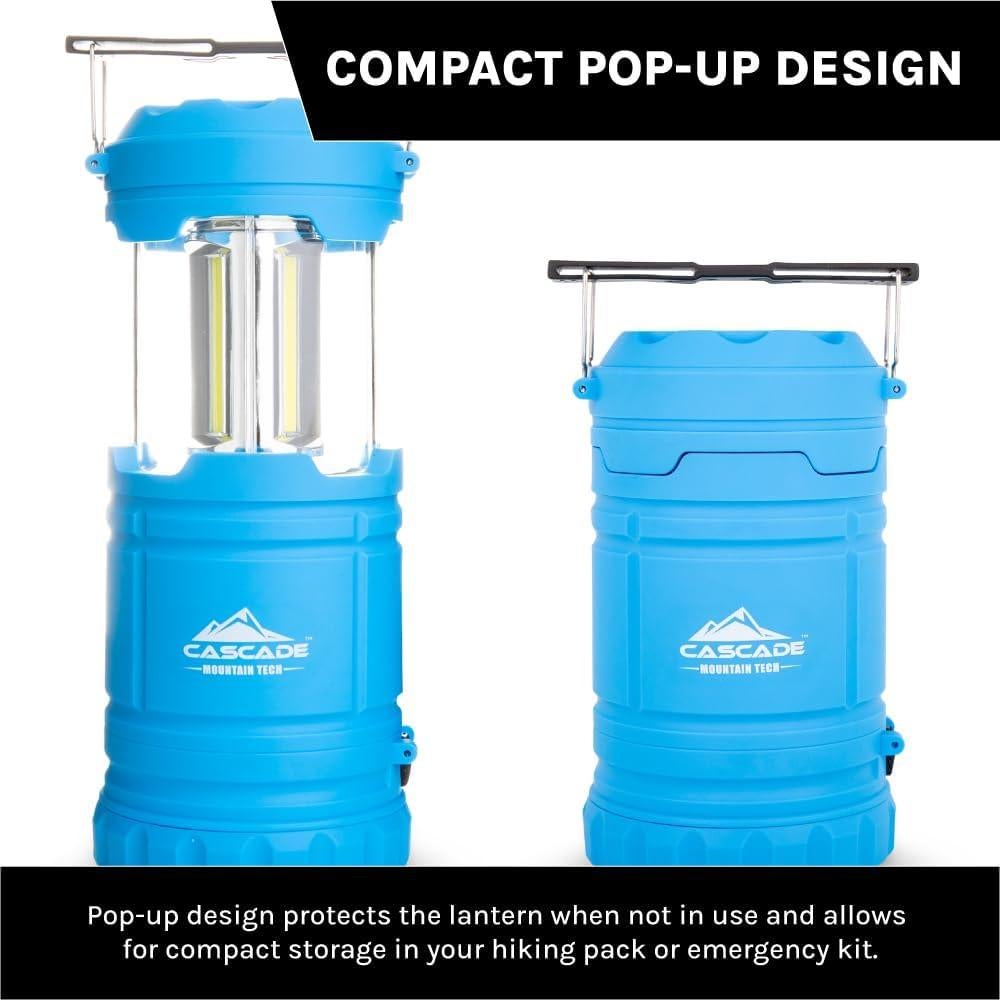 Linterna LED Plegable Cascade Mountain Tech 2 en 1 - Azul