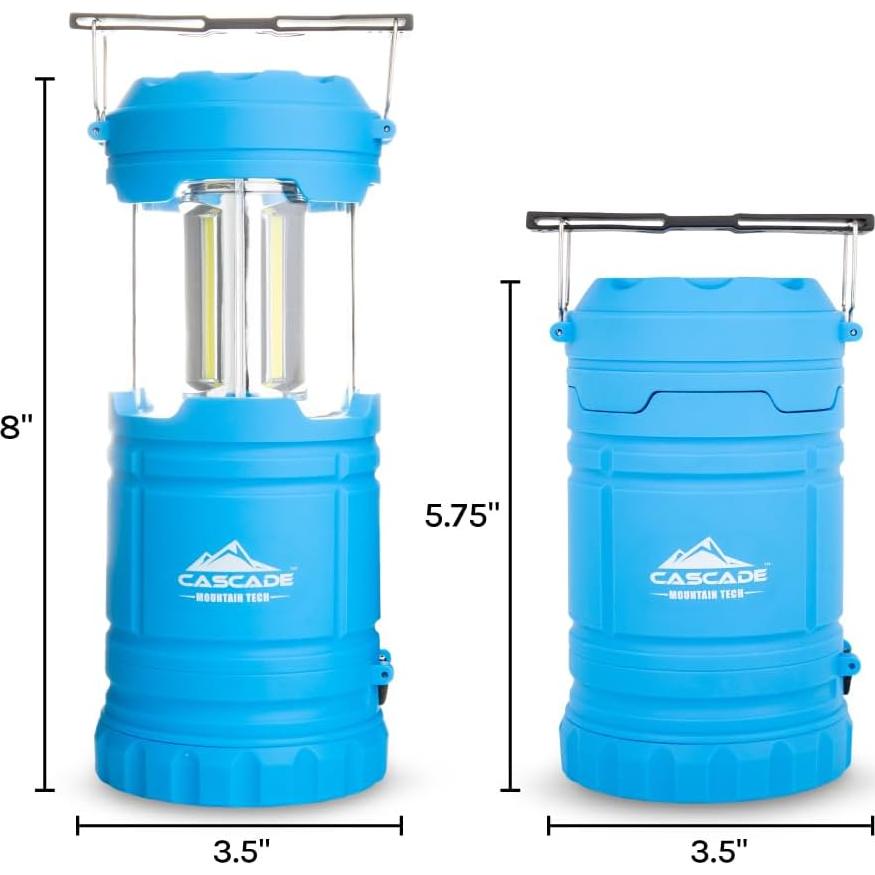 Linterna LED Plegable Cascade Mountain Tech 2 en 1 - Azul
