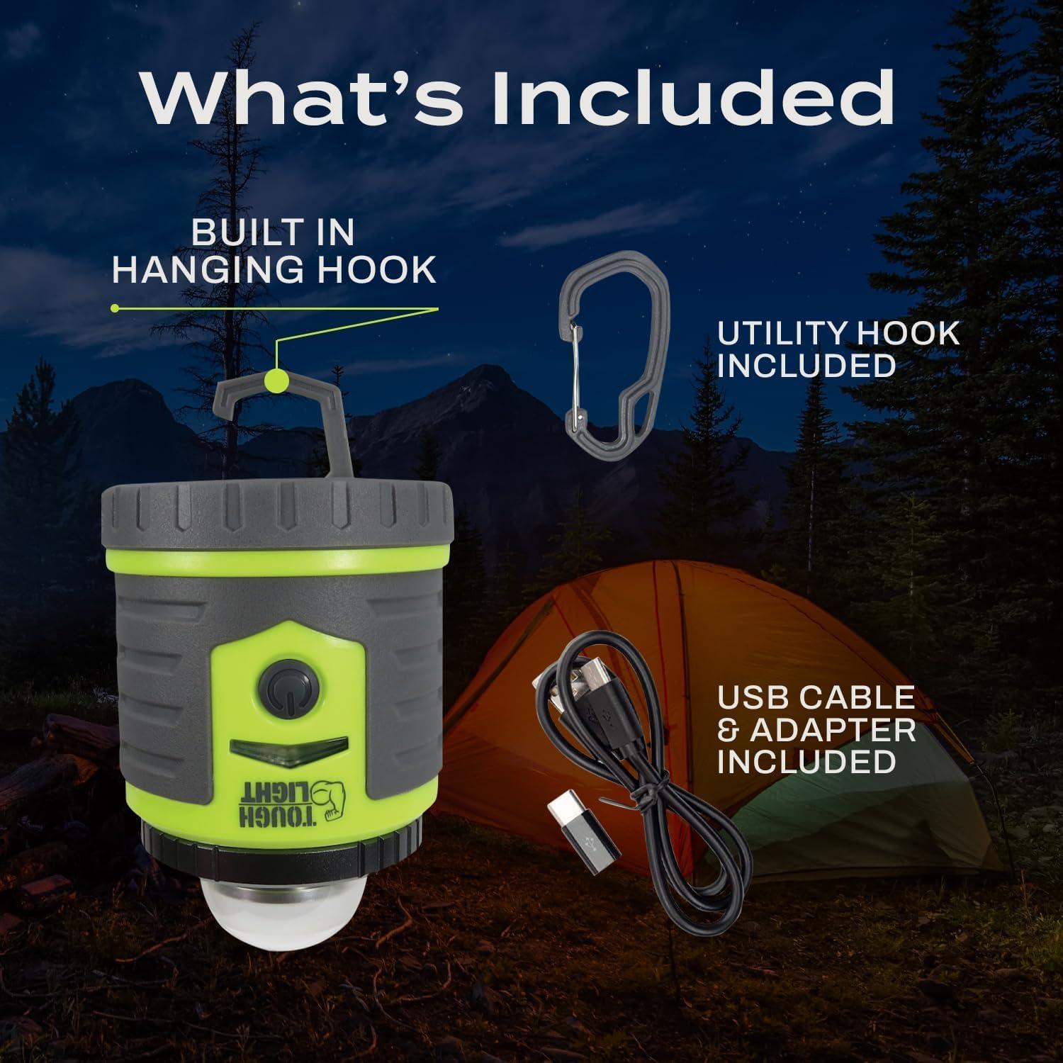 Linterna de Camping Tough Light 400 Lúmenes Recargable USB