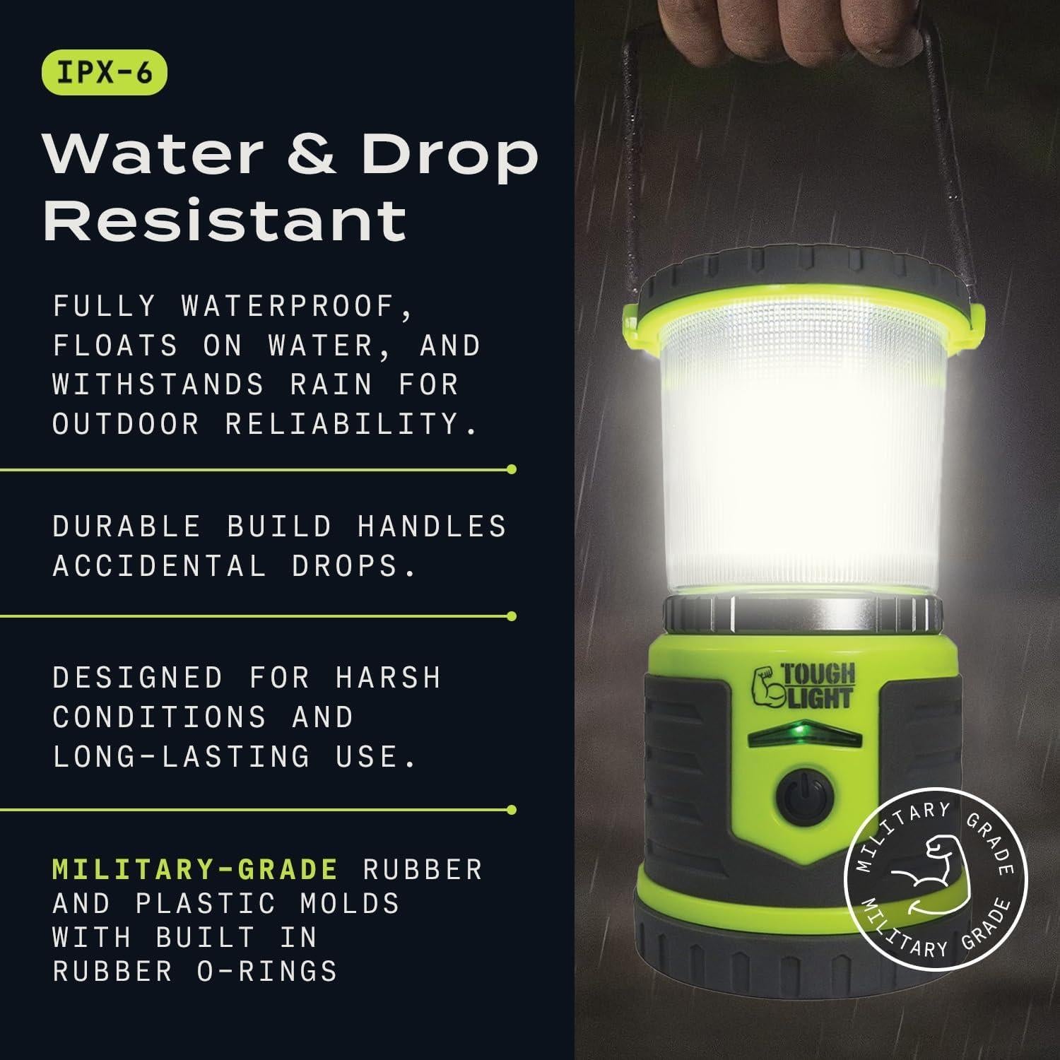 Linterna de Camping Tough Light 400 Lúmenes Recargable USB