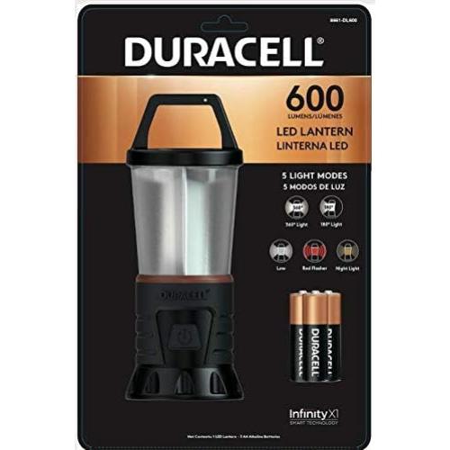 Linterna LED Duracell 600 Lúmenes Resistente al Agua IPX4