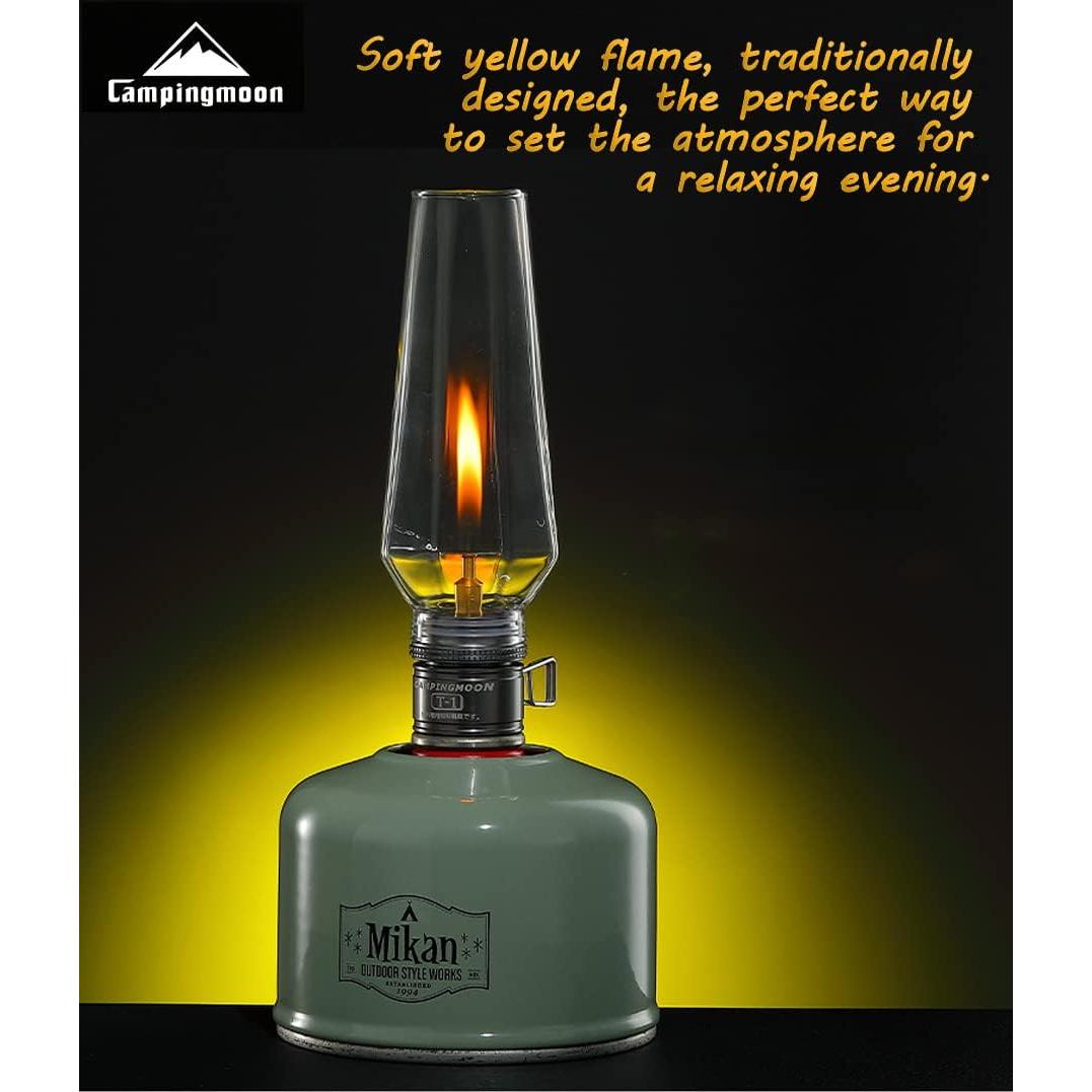 Linterna de Gas CAMPINGMOON T-1 para Camping con Estuche
