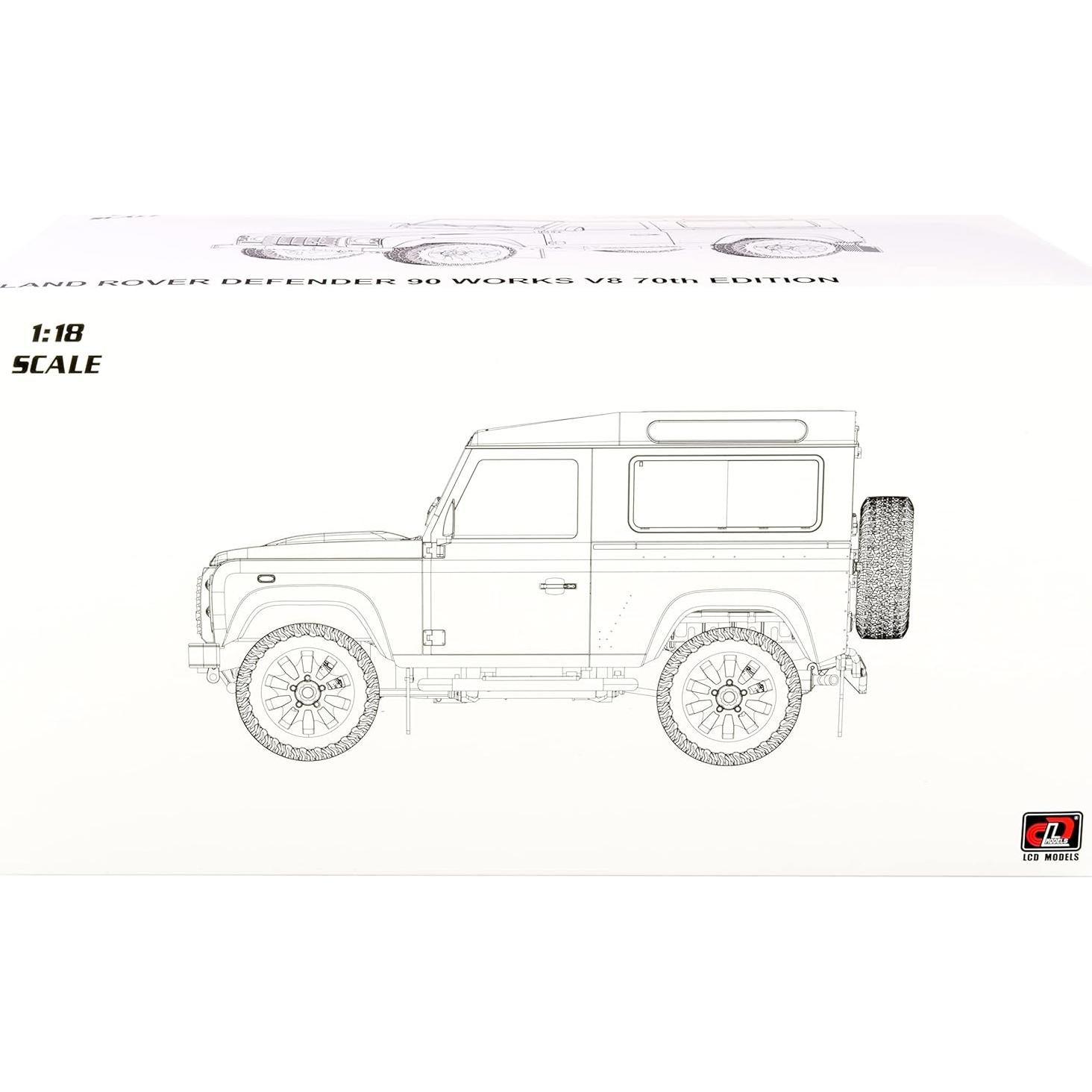 Coche a Escala 1/18 Land Rover Defender 90 V8 2018