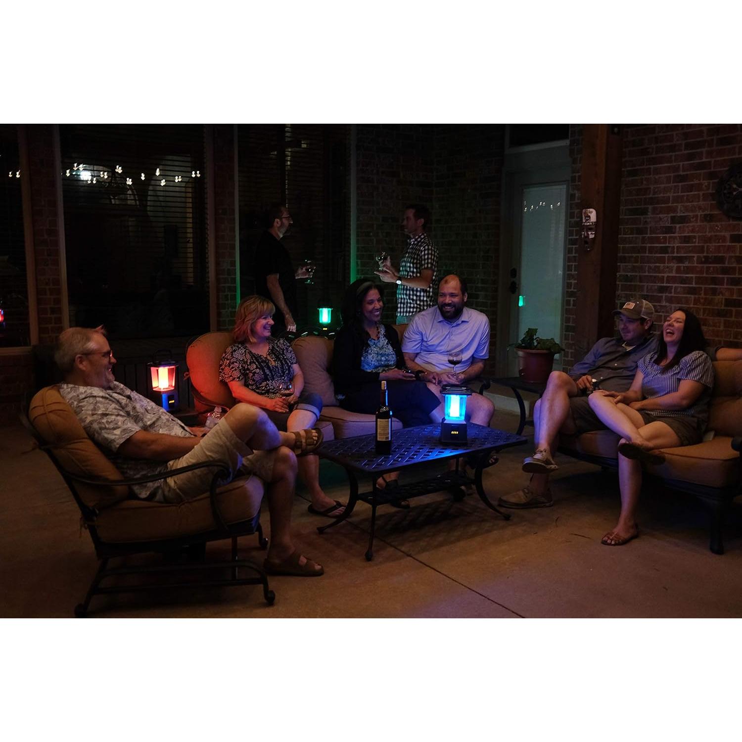 Linterna LED Enbrighten Recargable 650 Lúmenes Rojo 28 cm