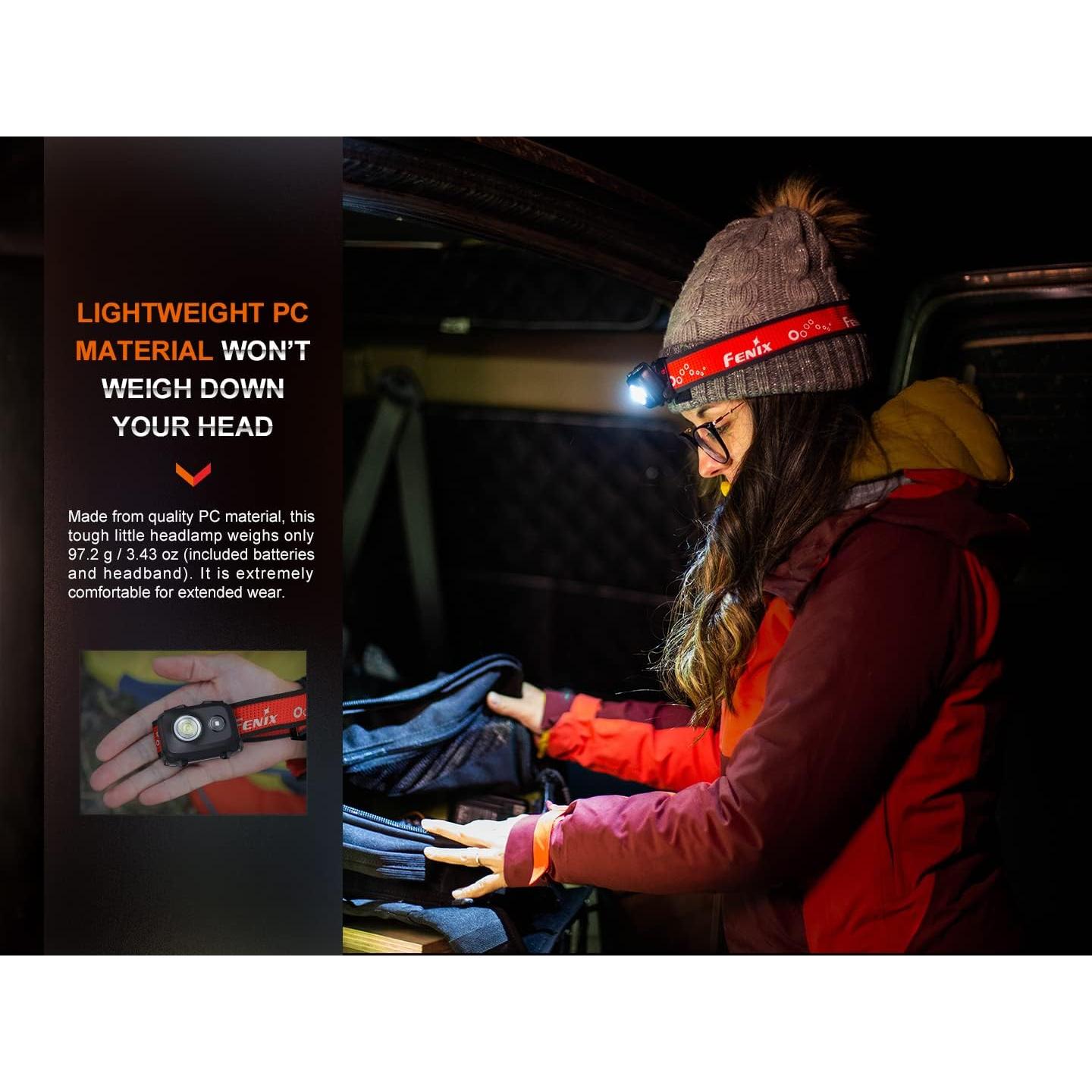 Linterna Frontal EdisonBright Fenix HL16 450 Lúmenes Verde