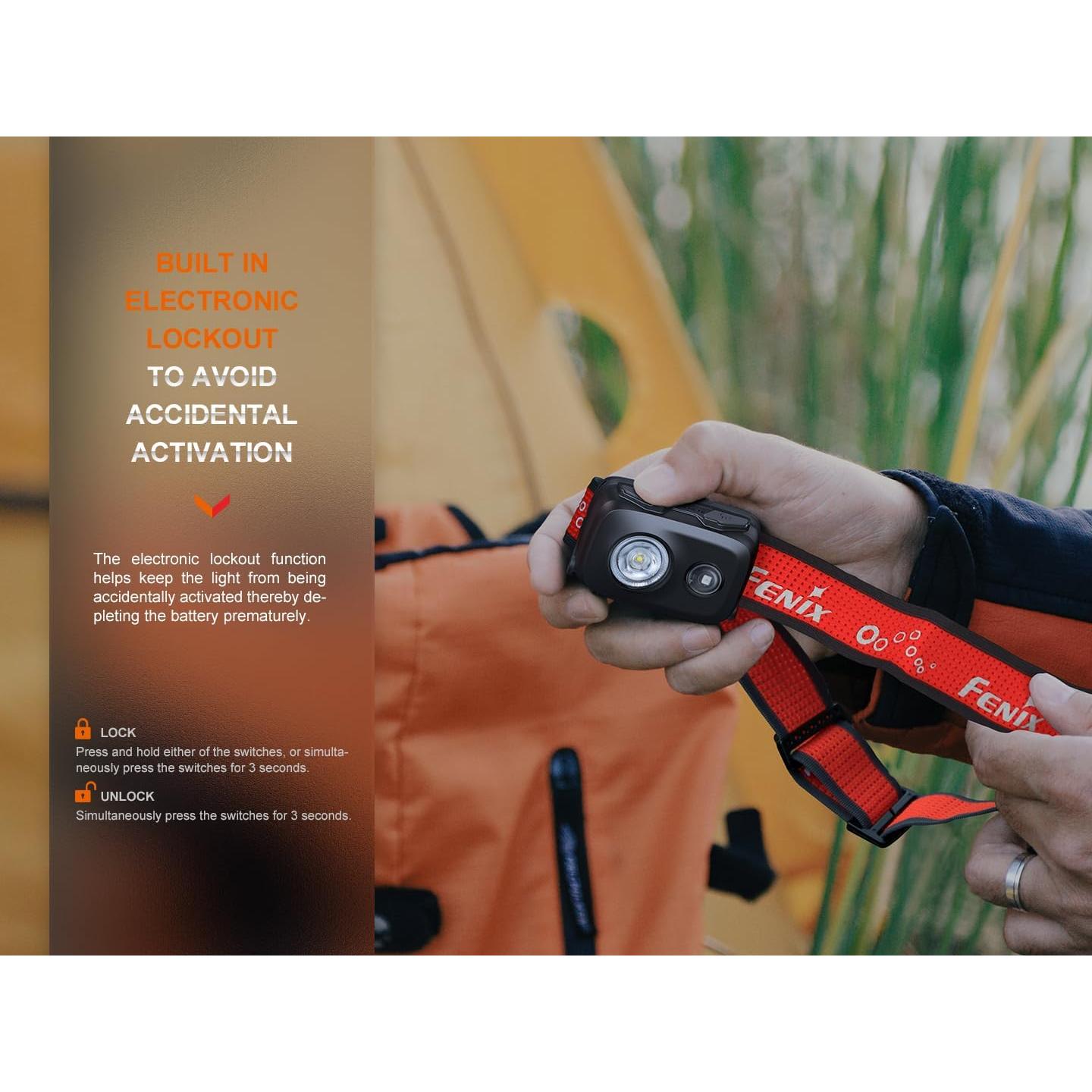 Linterna Frontal EdisonBright Fenix HL16 450 Lúmenes Verde