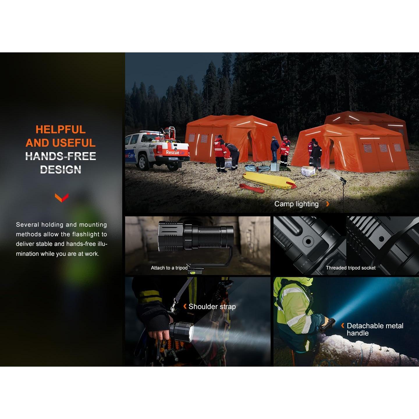 Linterna Fenix LR60R 21000 Lúmenes USB-C Recargable 20.7cm