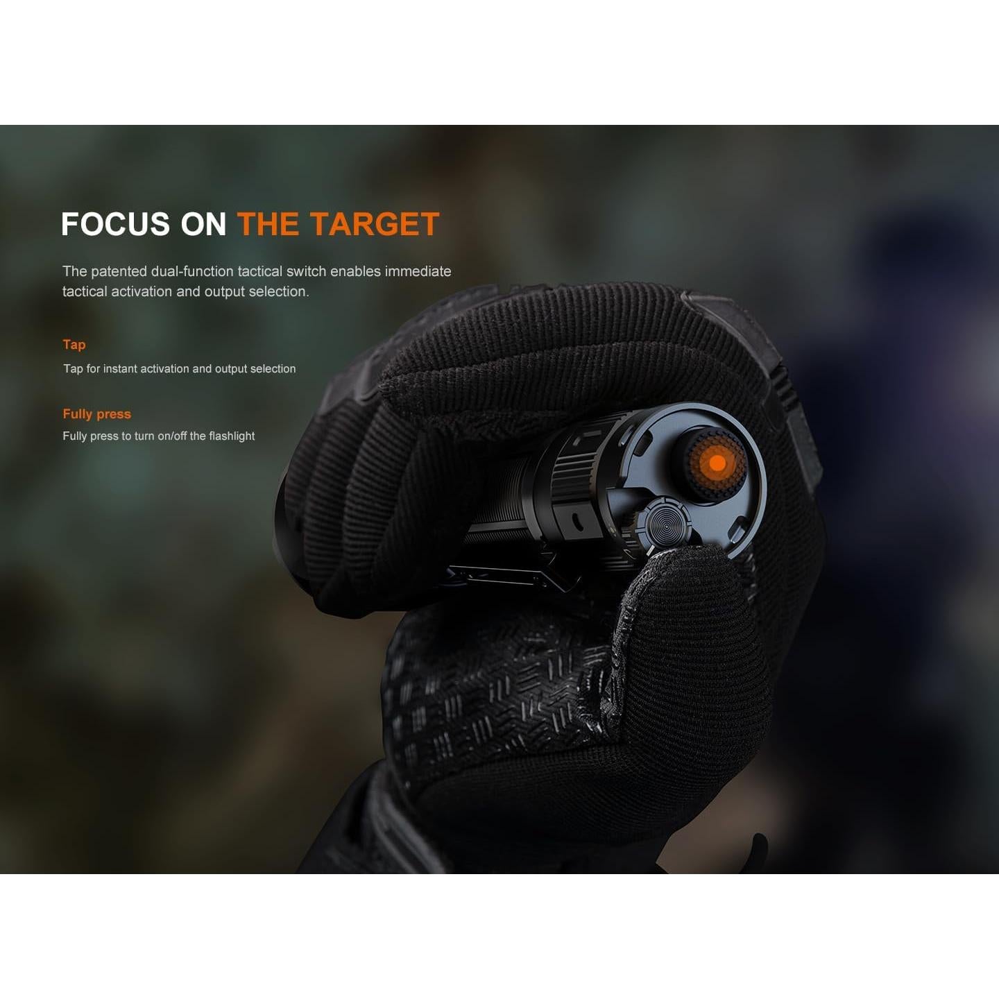 Linterna Táctica Fenix TK22R 3200 Lúmenes Recargable USB-C