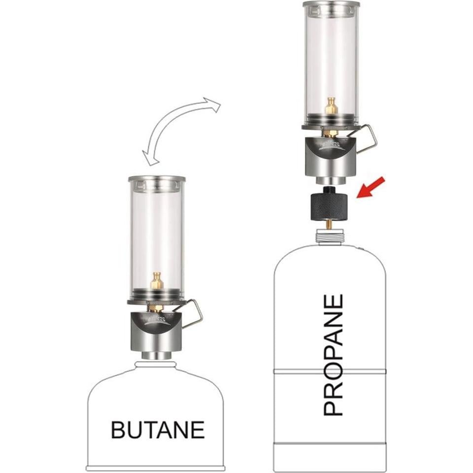 Lámpara de Camping Lixada Butano 10.4 cm Portátil