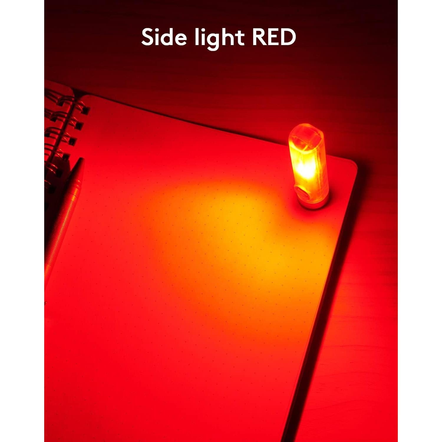 Linterna de Llavero RovyVon A5 USB-C 650 Lúmenes Rojo EDC