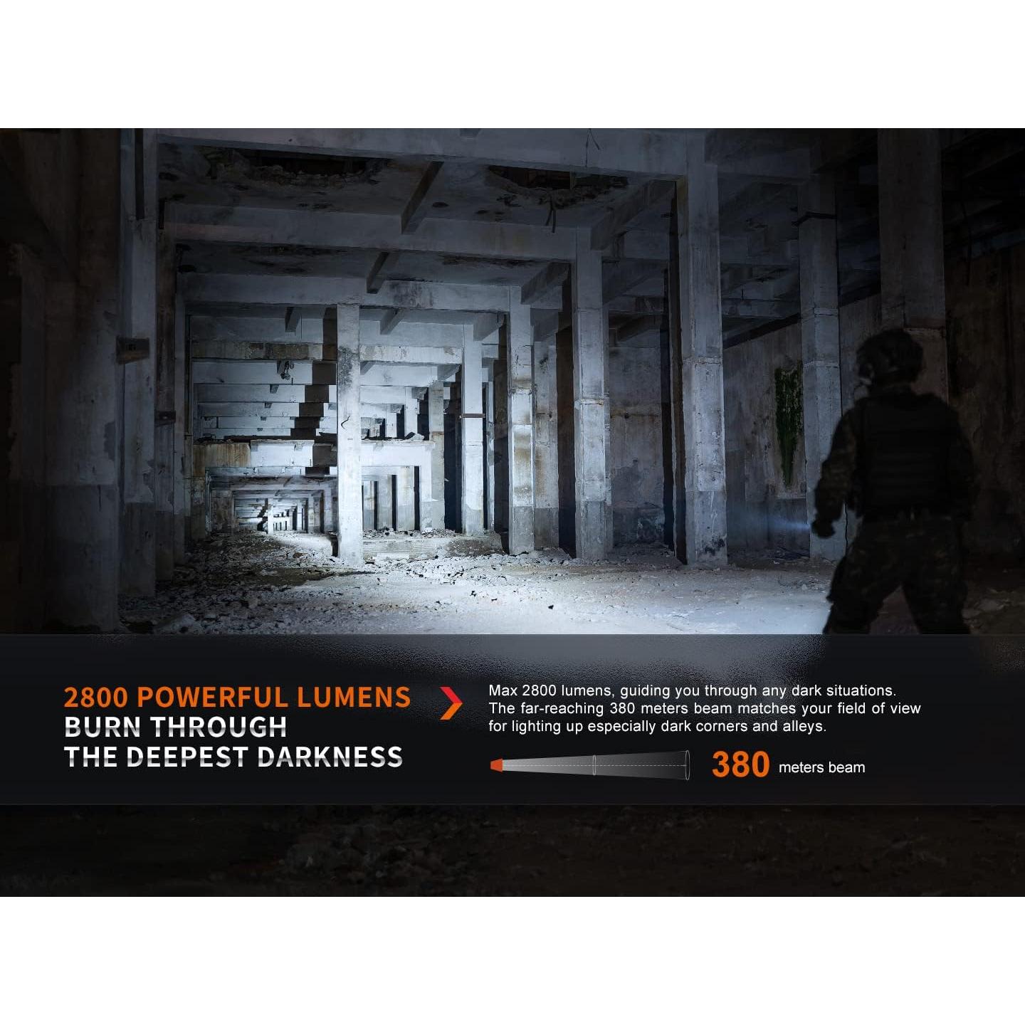 Linterna Táctica LED Fenix PD36R Pro 2800 Lúmenes USB Recargable