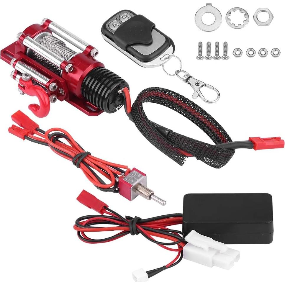 Winch para coche RC Woyisisi 1/10 con control remoto