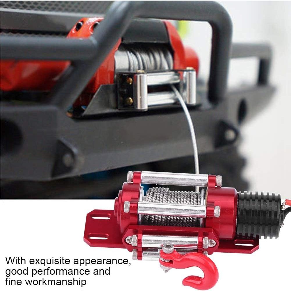 Winch para coche RC Woyisisi 1/10 con control remoto