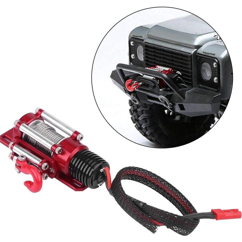 Winch para coche RC Woyisisi 1/10 con control remoto