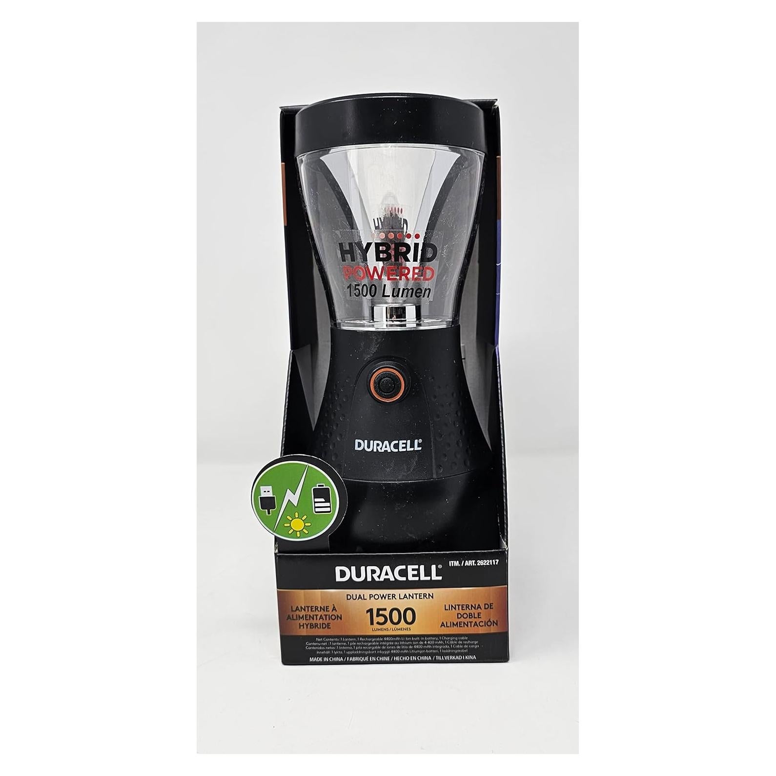 Linterna Recargable Duracell 1500 Lúmenes 5 Modos Energía