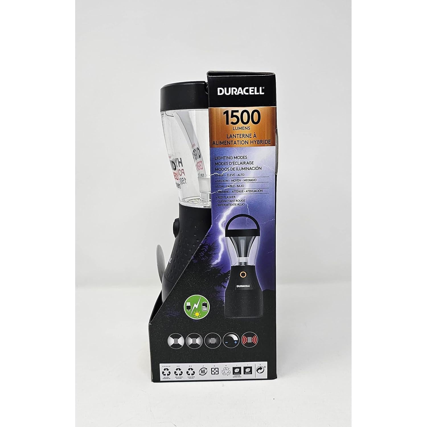 Linterna Recargable Duracell 1500 Lúmenes 5 Modos Energía