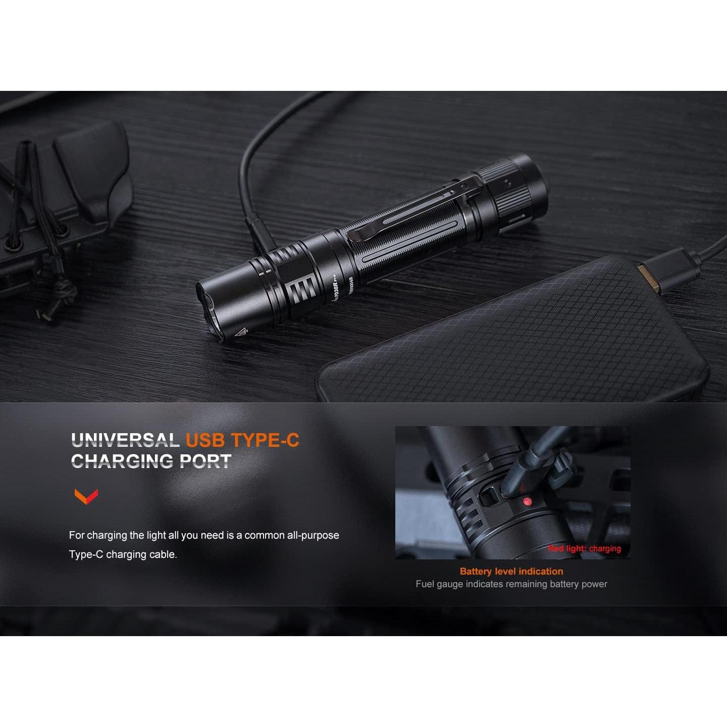 Linterna Táctica Fenix PD36R Pro 2800 Lúmenes Recargable USB-C