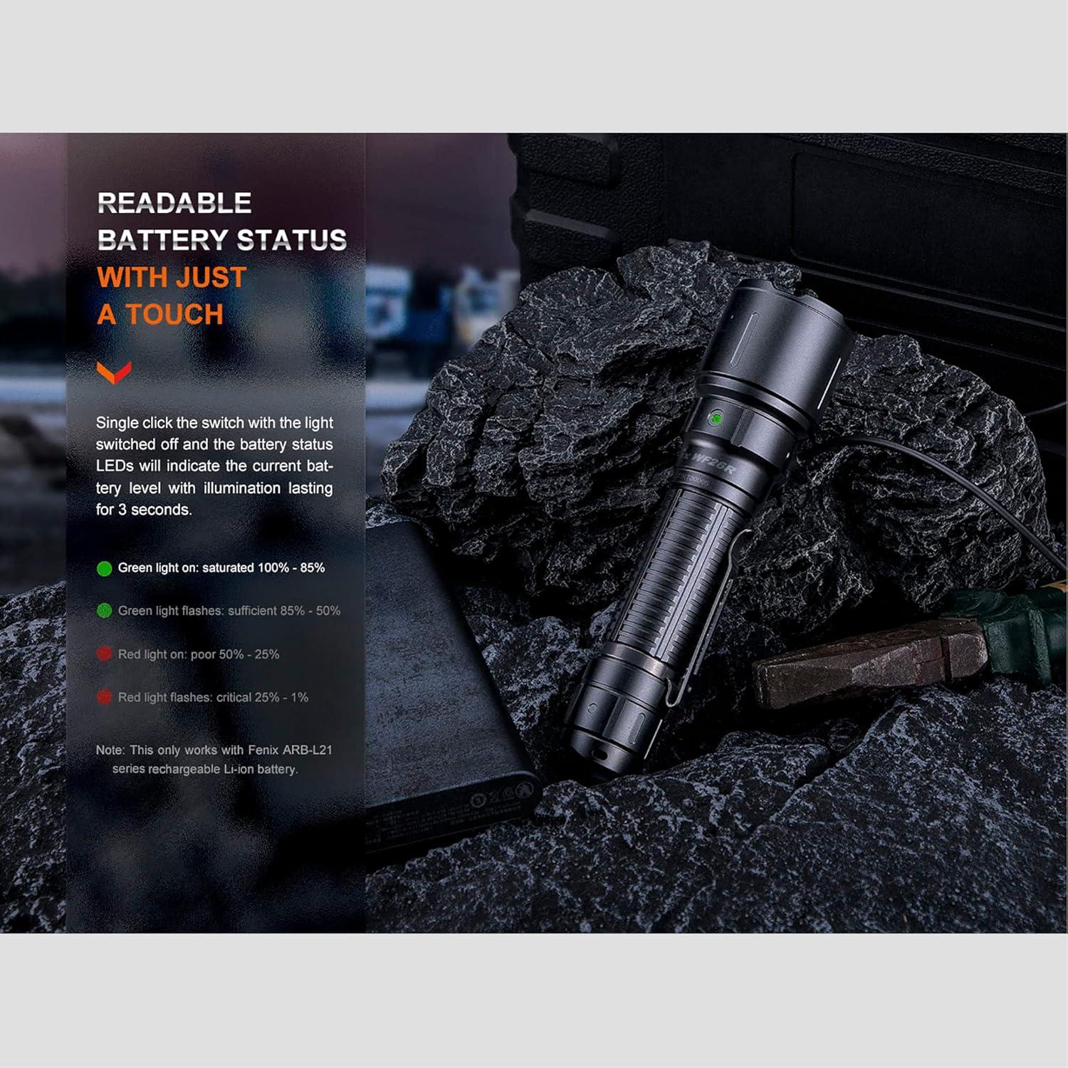 Linterna Fenix WF26R Recargable 3000 Lúmenes IP68