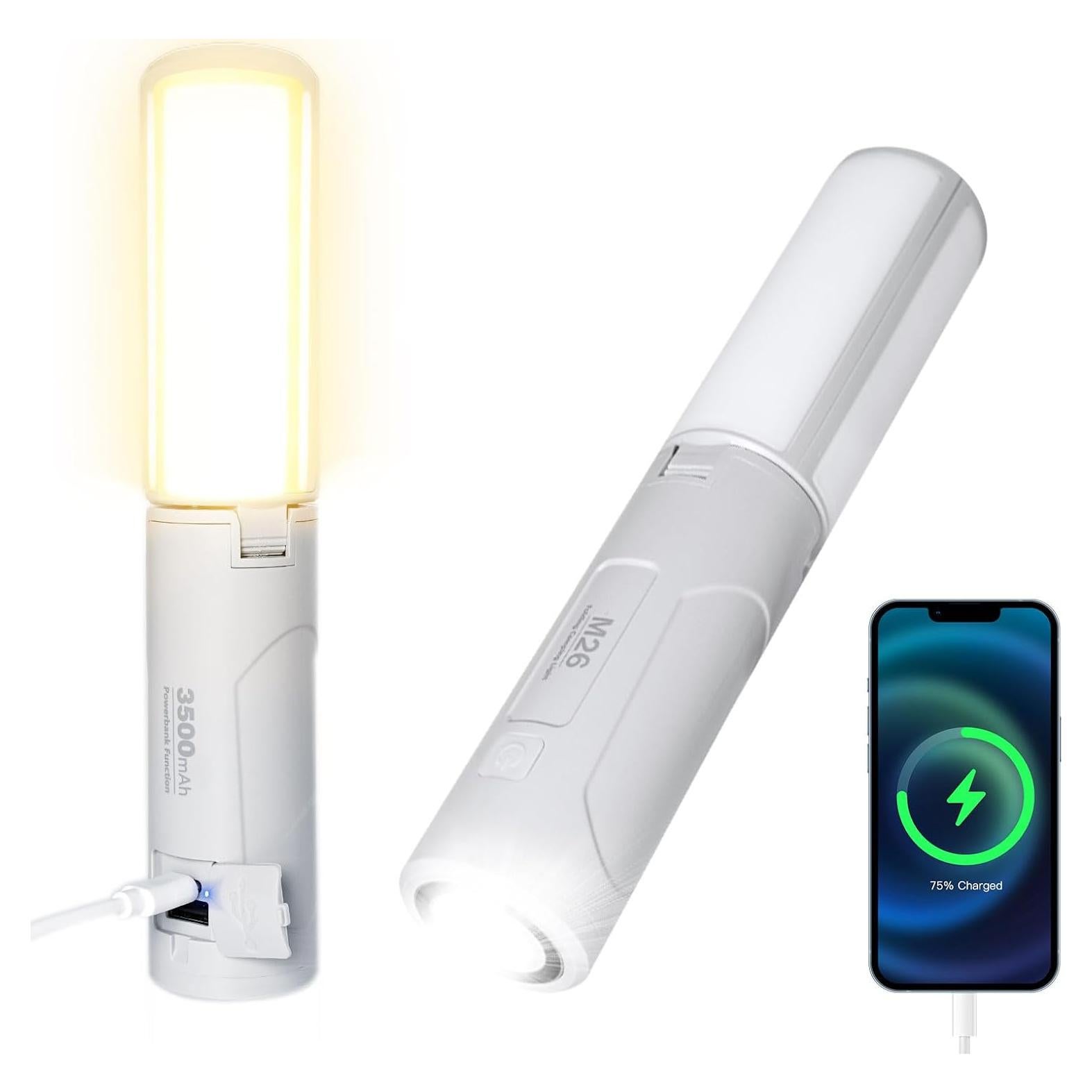 Linterna de Camping LED Chstarina 3500mAh Plegable Resistente al Agua