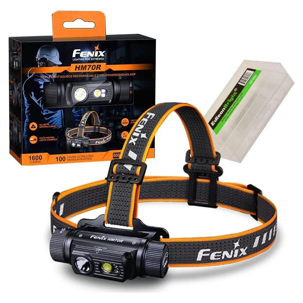 Linterna Frontal Fenix HM70R 1600 Lúmenes Recargable LED