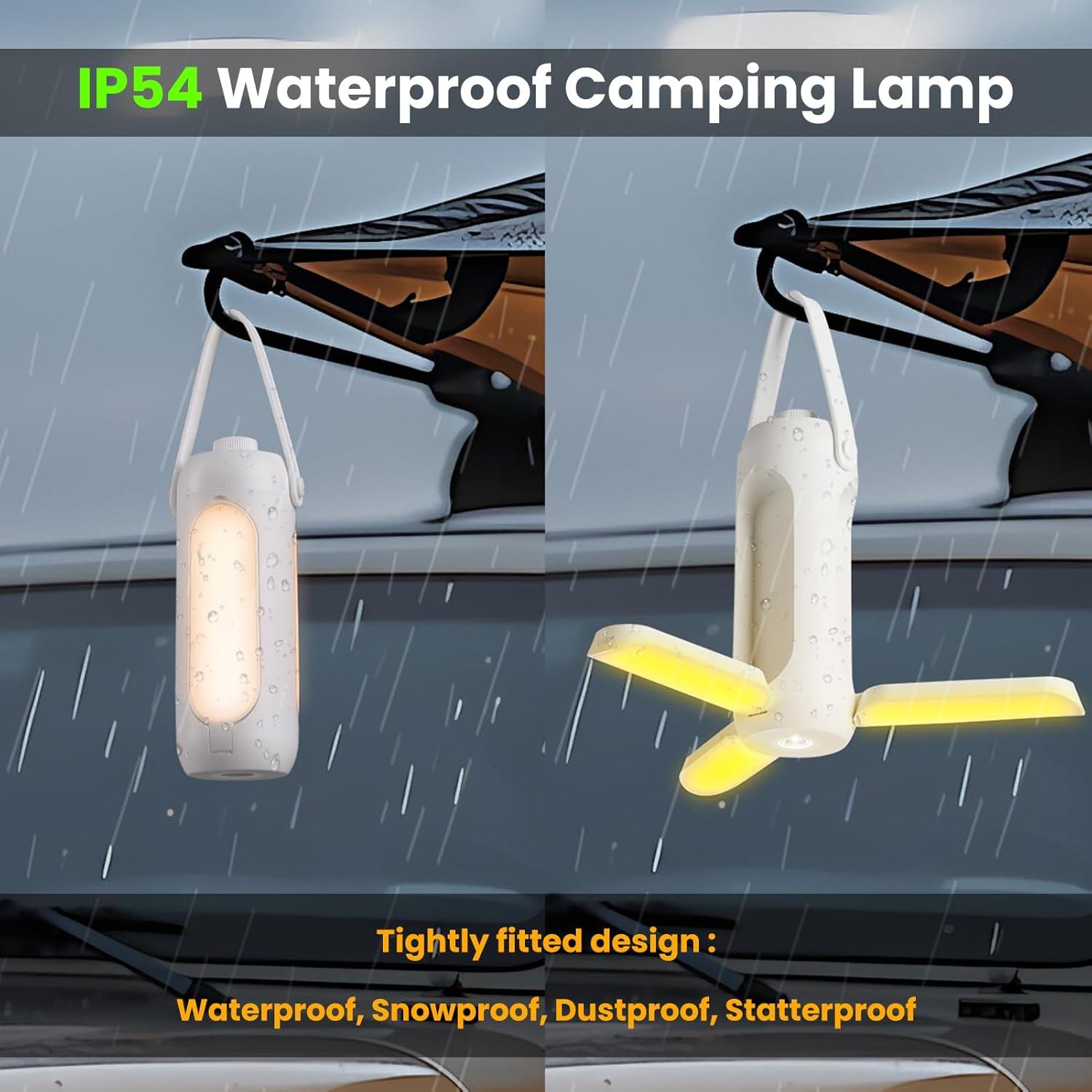 Linterna Multifuncional 4-en-1 Deqian 10000mAh LED Camping