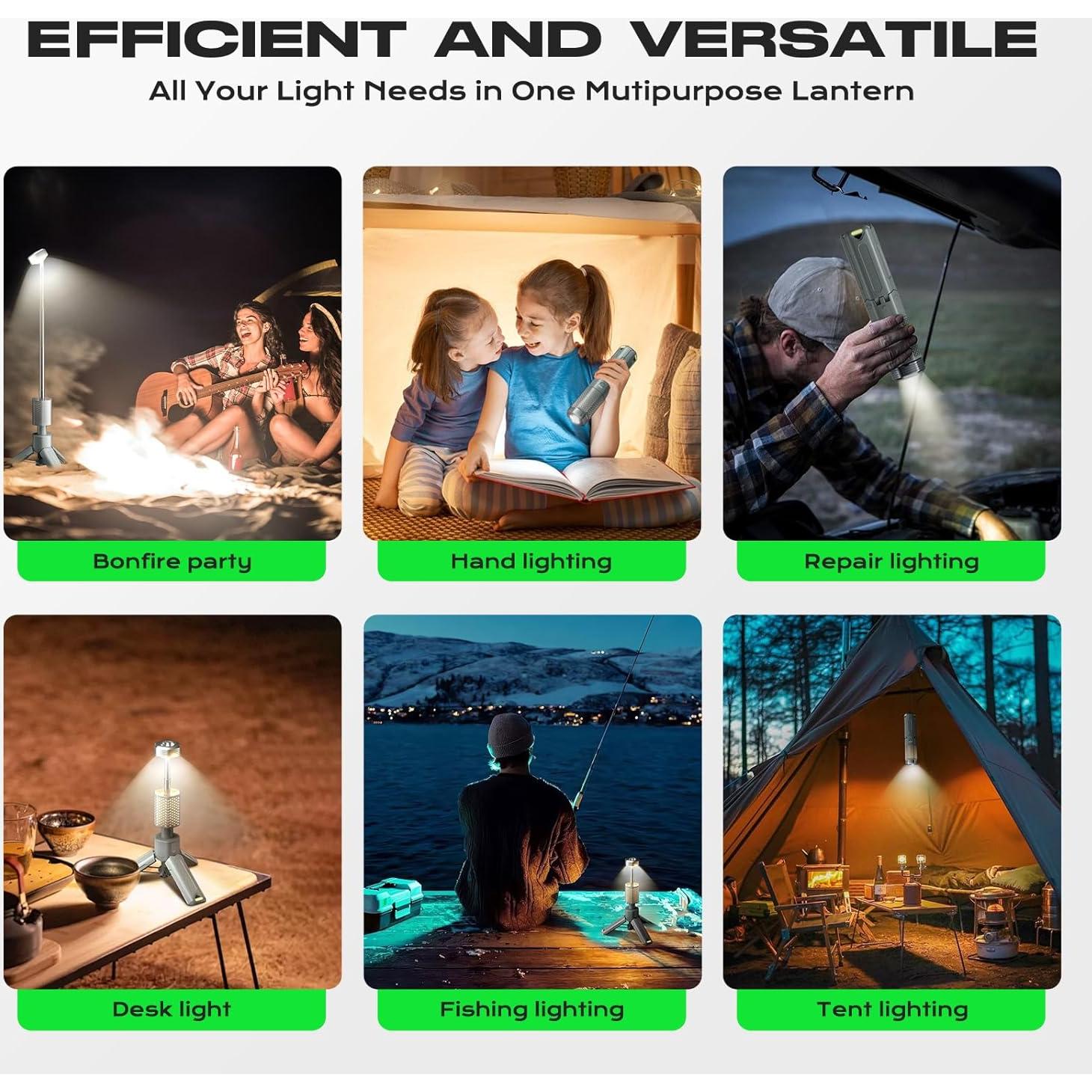 Linterna de Camping Telescópica NIEYUX 10500mAh Plegable