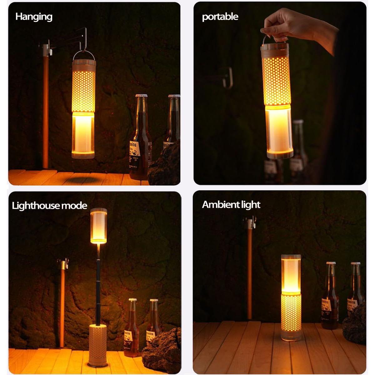 Linterna de Camping Recargable Ezolife Telescópica IP65