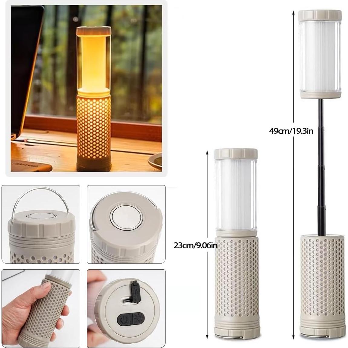 Linterna de Camping Recargable Ezolife Telescópica IP65