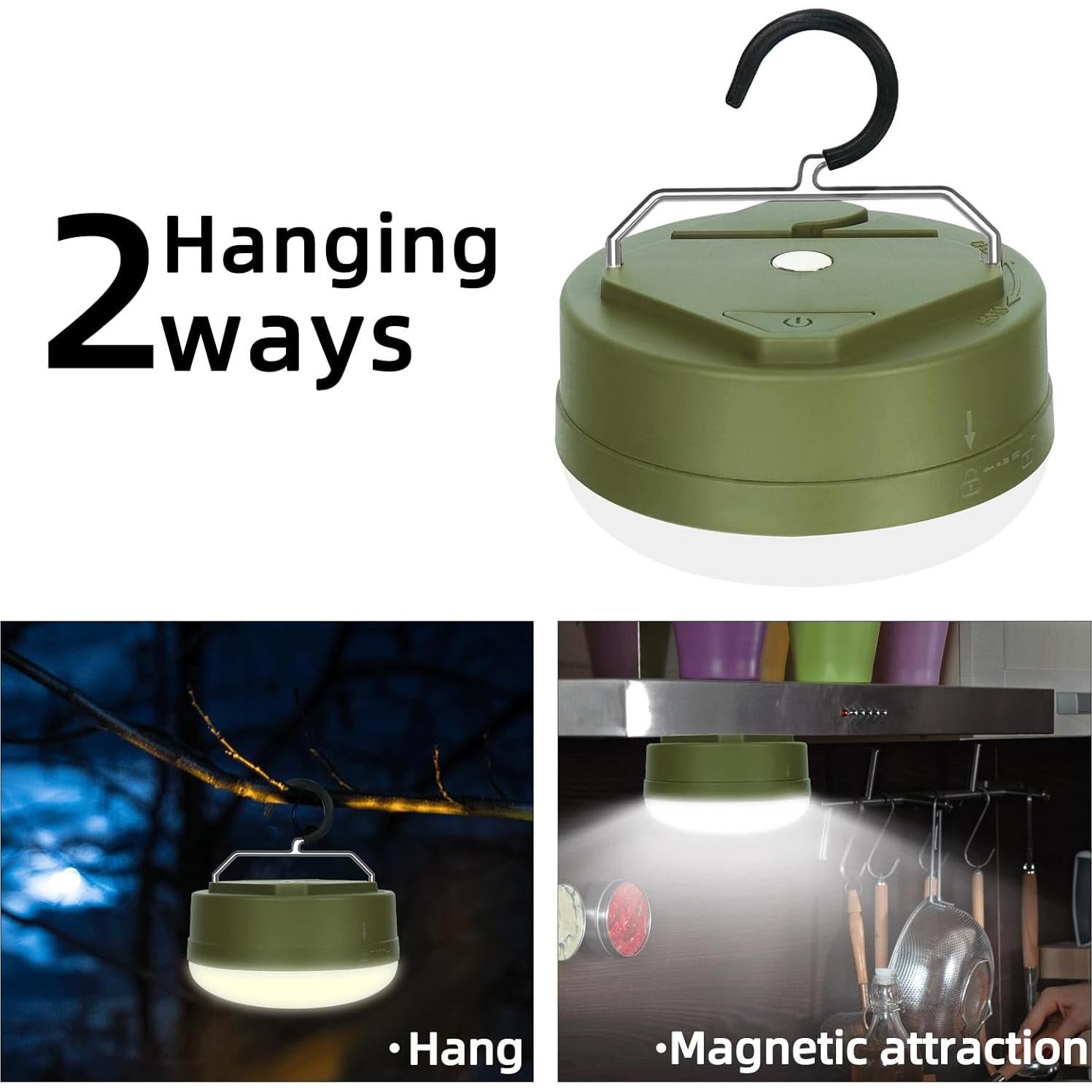 Linterna de Camping LED MOSLIGHTING 1000LM Impermeable IPX4