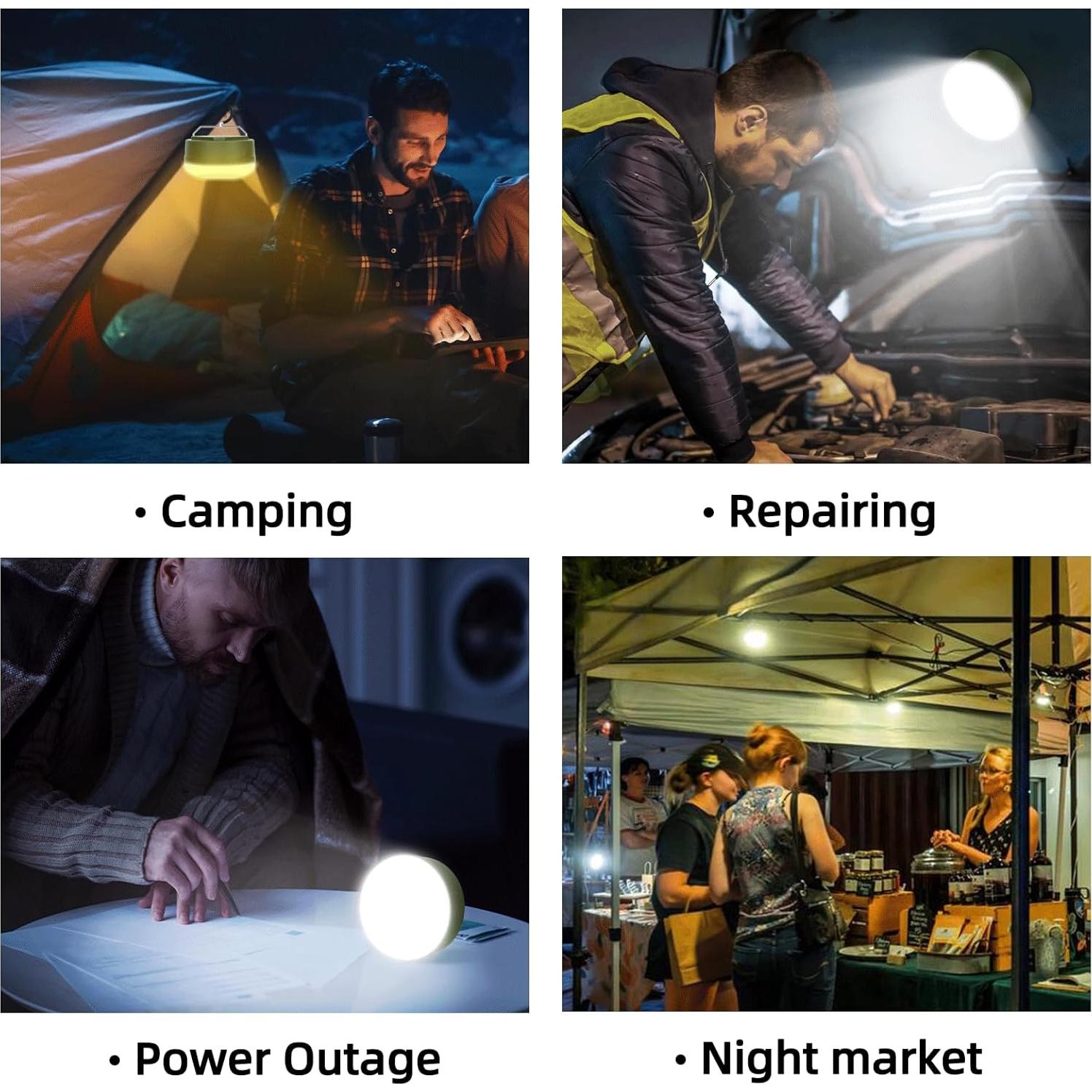 Linterna de Camping LED MOSLIGHTING 1000LM Impermeable IPX4