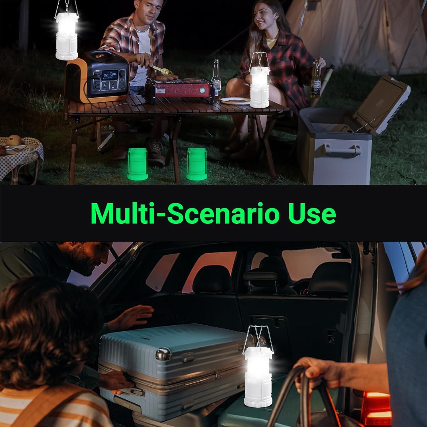 Linterna de Camping LED KunHe 20 Paquete 350 Lúmenes IPX4