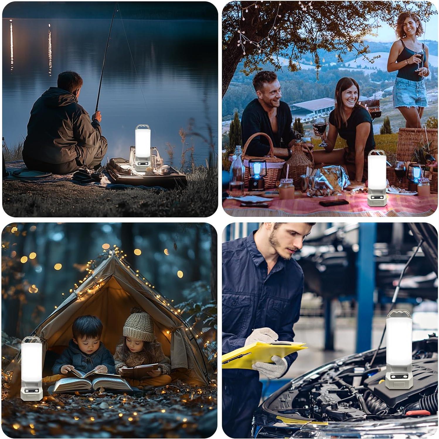 Linterna de Camping Solar LED Watfal WL08 4500mAh 1000 Lúmenes