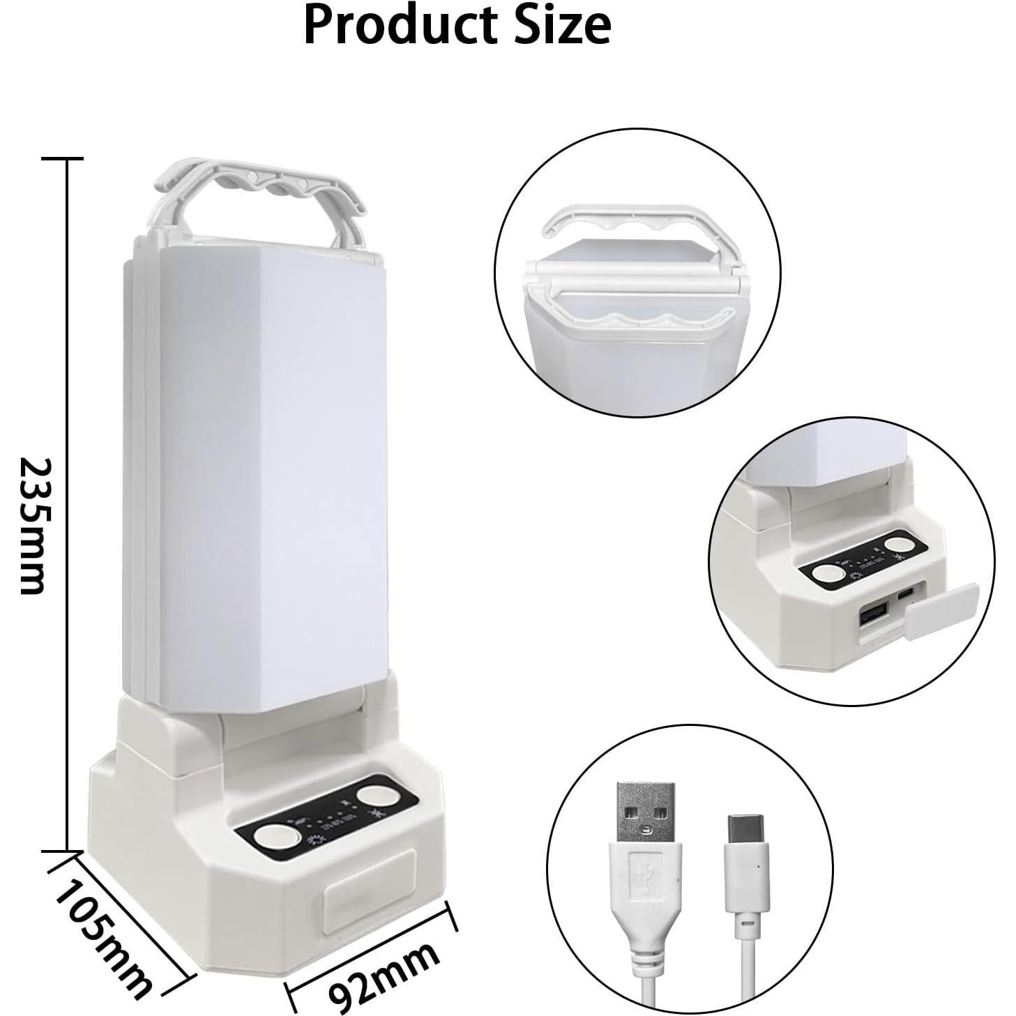 Linterna de Camping Solar LED Watfal WL08 4500mAh 1000 Lúmenes