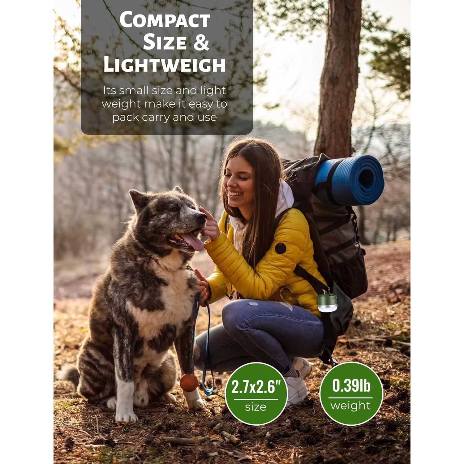 Linterna de Camping Recargable Wildley 600LM IP65 Verde